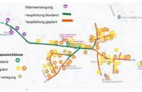 Plan zum Nahwärmenetz in Ebringen