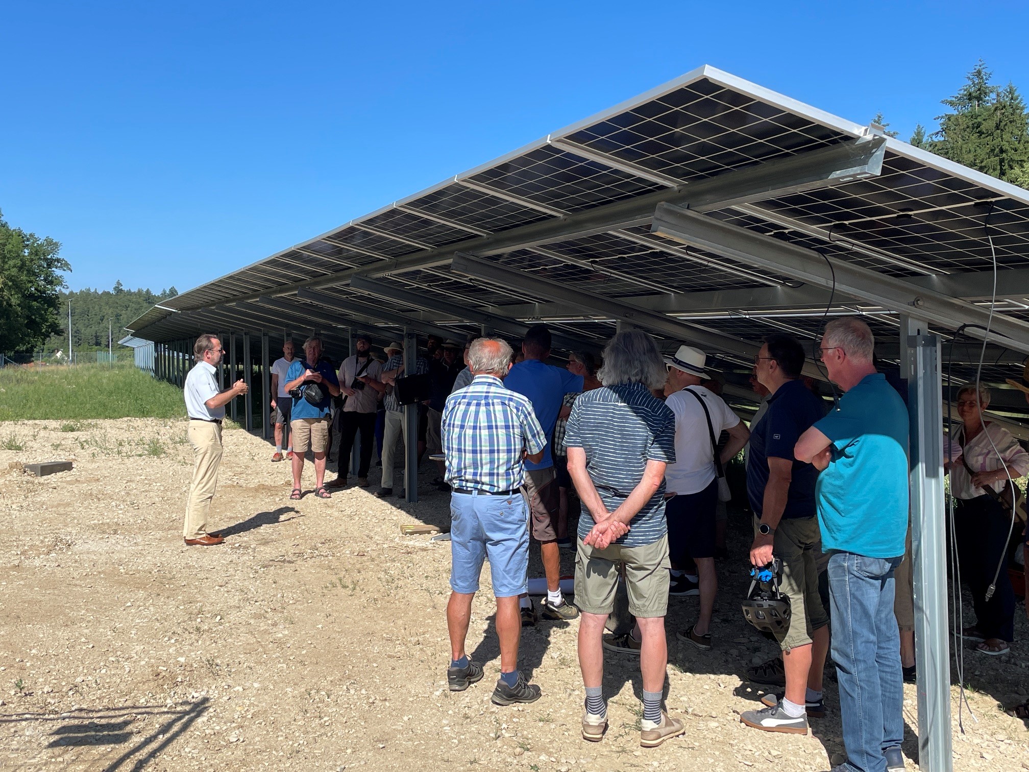 Dorfgespräch im Solarpark