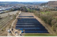 Solarpark Katzental im Bau